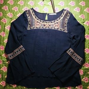 Navy Boho Tunic